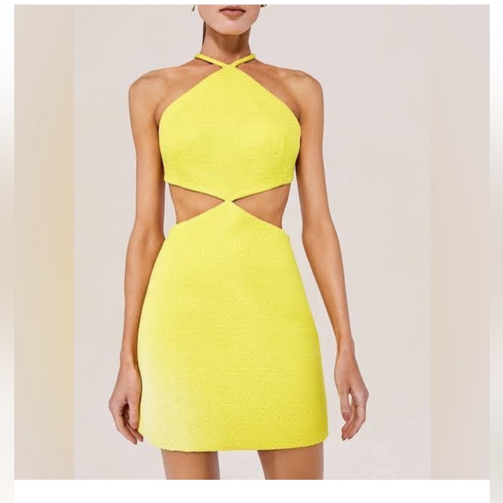 Alexis Chella bow dress - Bright Yellow - medium